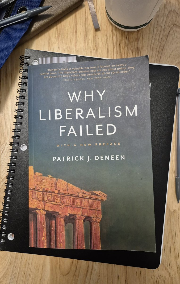 PAHoyeck's tweet photo. Just finished Why Liberalism Failed. I have mixed feelings. I think some of its analysis of the pathologies of liberalism — or, rather, of modernity — lands, but much of the book is an unstructured rant that largely misses its target. 2.5 out of 5, don’t really recommend.