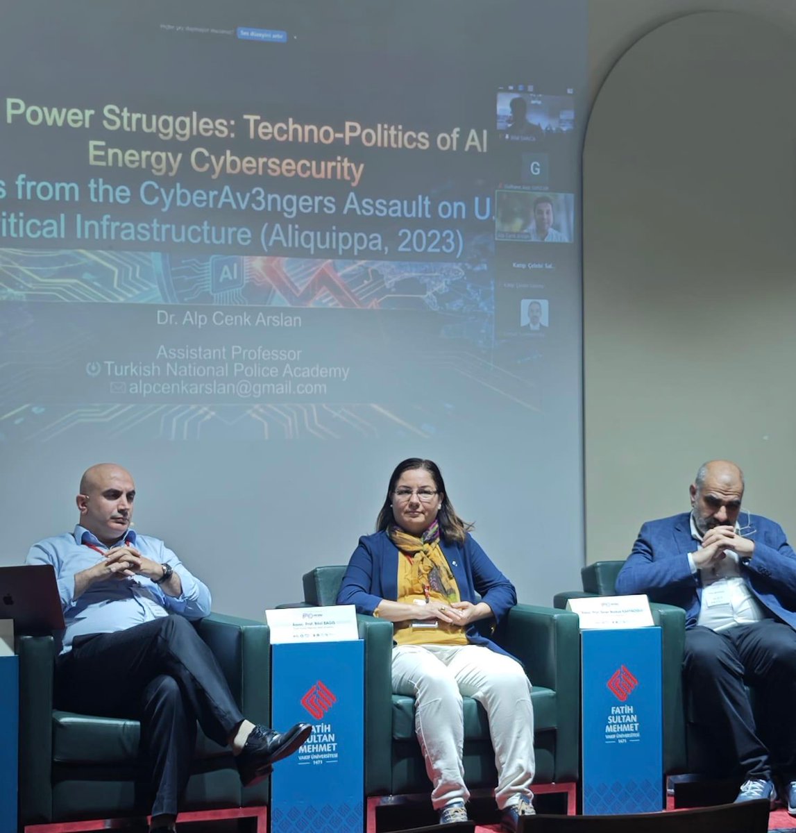 bilalbagis's tweet photo. From our special (and hybrid) "AI in Energy" panel, as part of the 7th EFE Congress (EFE’2026)

with
Sezer Bozkus Kahyaoglu (IBU and UNISA)
Ali Polat (AYBU)
Alp Cenk Arslan (National Police Academy )
Cumali Türkmenoğlu (FSM Vakif University)

#EFE #Energy #Finance #Economics #AI #Digitalization #FinancialInnovations #EnergyMarkets