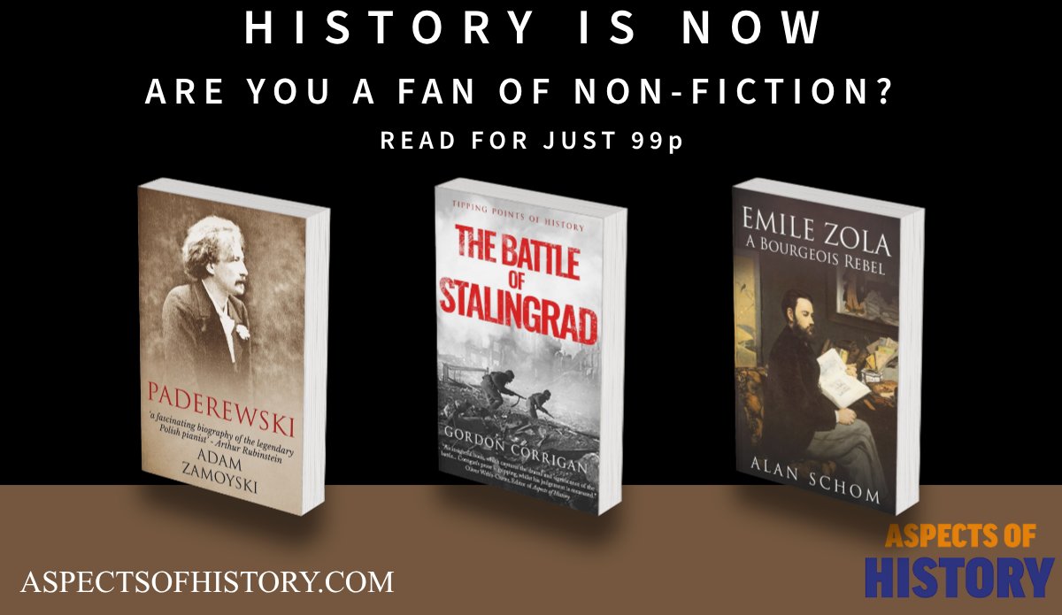 AspectsHistory's tweet photo. #DealoftheWeek

Are you a fan of non-fiction?

Read for just 99p

Paderewski, by Adam Zamoyski
https://t.co/Vr99cJTuDF

The Battle of Stalingrad, by Gordon Corrigan
https://t.co/skeBzlrDdx

Emile Zola, by Alan Schom
https://t.co/Conys4lL55

#nonfiction #historybooks #amazondeals https://t.co/p0zeyph8OO