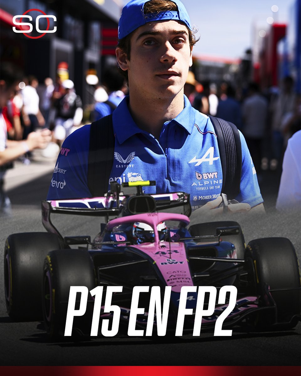SC_ESPN's tweet photo. 🇦🇷 FRANCO TERMINÓ LEJOS DE LOS DE ARRIBA EN LA SEGUNDA PRÁCTICA

✅ Colapinto quedó en la P15 en la FP2 del #BarcelonaGP y volvió a finalizar por encima de su compañero Gasly, que quedó 16°

1️⃣ Lando Norris obtuvo el mejor tiempo y quedó 1° https://t.co/4K8aPNDH2M