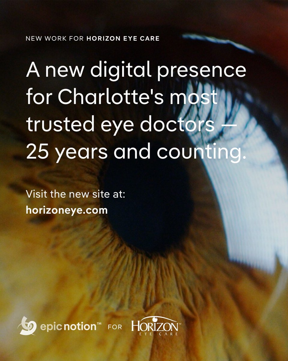 epicnotion's tweet photo. So happy to share the new Horizon Eye Care website, live now. Together, we created something clean, modern, and built around patients. Now, it's easier than ever to browse services, read about the doctors, request an appointment, and more: https://t.co/SLvn92W8iJ https://t.co/pQYxMh1gIg