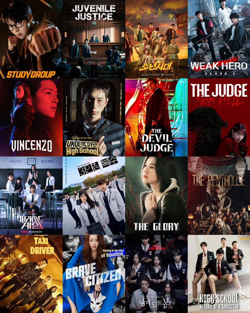 queenylateefah's tweet photo. Kdramas you should check out if you love #TeachYouALesson

Study Group
Juvenile Justice 
Boyhood
WeakHero Class(1&2)
Vincenzo 
Undercover HighSchool
The Devil Judge 
The Judge from Hell
Pyramid Game
Revenge of others
The Glory
Penthouse 
Taxi driver(1-3)
Brave Citizens 
Night has come 
High School return of a Gangster
