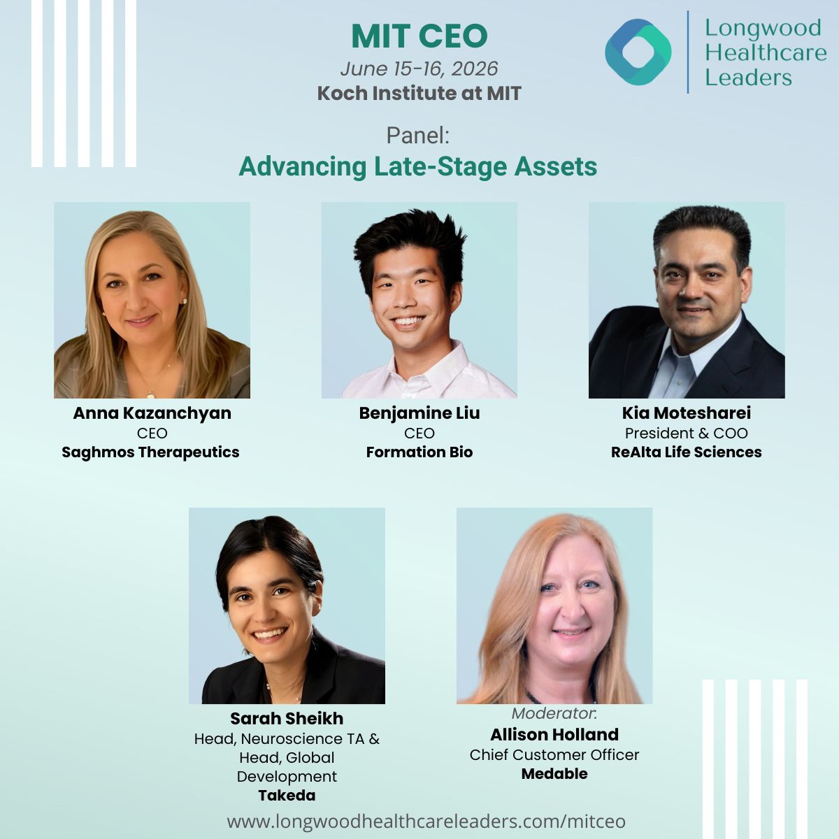 formationbio's tweet photo. Looking forward to hearing @BenjamineYLiu speak on advancing late-stage assets at MIT CEO next week, hosted by @LongwoodLeaders. https://t.co/5ulPB6jPoj