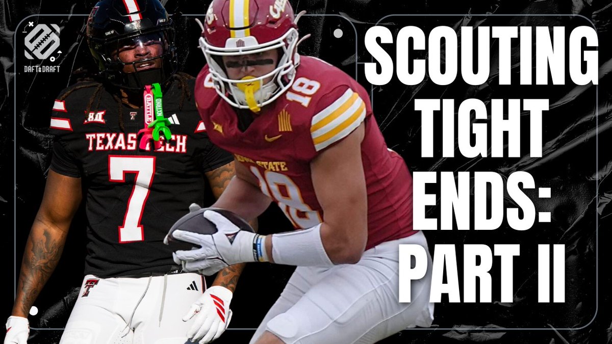 DaftonDraft's tweet photo. MORE TIGHT ENDS TALK!

@fakecorykinnan and @NoFlagsFilm discuss some of the SLEEPER tight ends in the 2027 NFL Draft in their latest episode! 🔥🔥

🔗⬇️ https://t.co/ye2GInLK3C