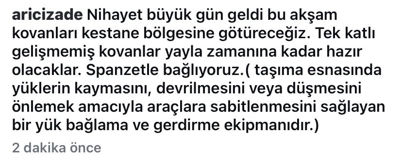 Aricizade's tweet photo. Nihayet büyük gün geldi. Güçlü 2 katlı kovanları kestane bölgesine bu akşam götürüyoruz. Tek katlı kovanlar yayla zamanına kadar hazır olur. https://t.co/OV8yfqwsmm