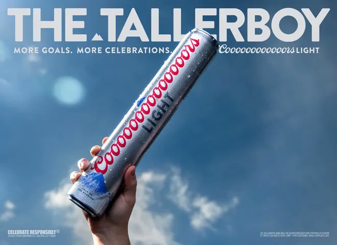 FoxNews's tweet photo. What's the hottest World Cup collectible? A $30 beer can, apparently.

Coors Light’s limited-edition “Tallerboy” sold out almost immediately after going live online, with just 125 available in the first release.

The $30 collectible holds three full-sized cans at once and went viral as part of the brand's World Cup marketing push.

Another 125 are expected to be released next week.