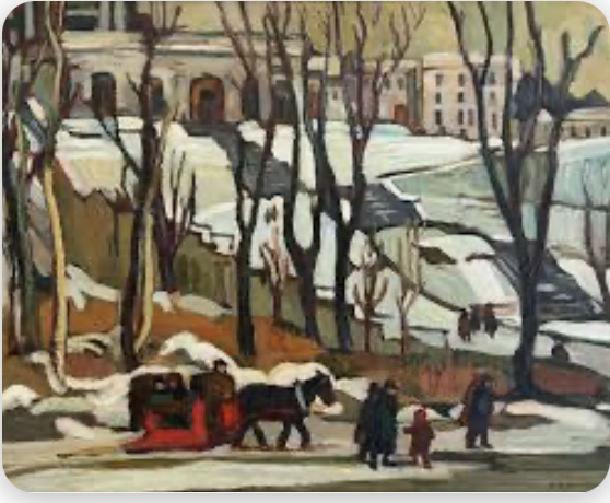 Canadian_art's tweet photo. Kathleen M. Morris, "St. Joseph's Oratory, Montreal",
 c. 1930.  See "The Women of Beaver Hall: Canadian Modernist Painters", "The Beaver Hall Group and Its Legacy",  and "Prudence Heward: Canadian Modernist Painter". All by Evelyn Walters. 📷 https://t.co/Bzvgc07u3z