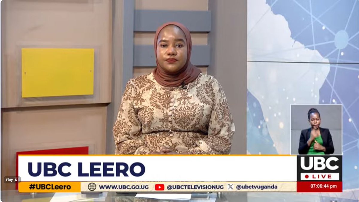 ubctvuganda's tweet photo. Ekiriko: UBC Leero Ne @NShaidat  

Labira wano ~ https://t.co/obAd0p3mKe

#UBCLeero https://t.co/VEubOMb6X1