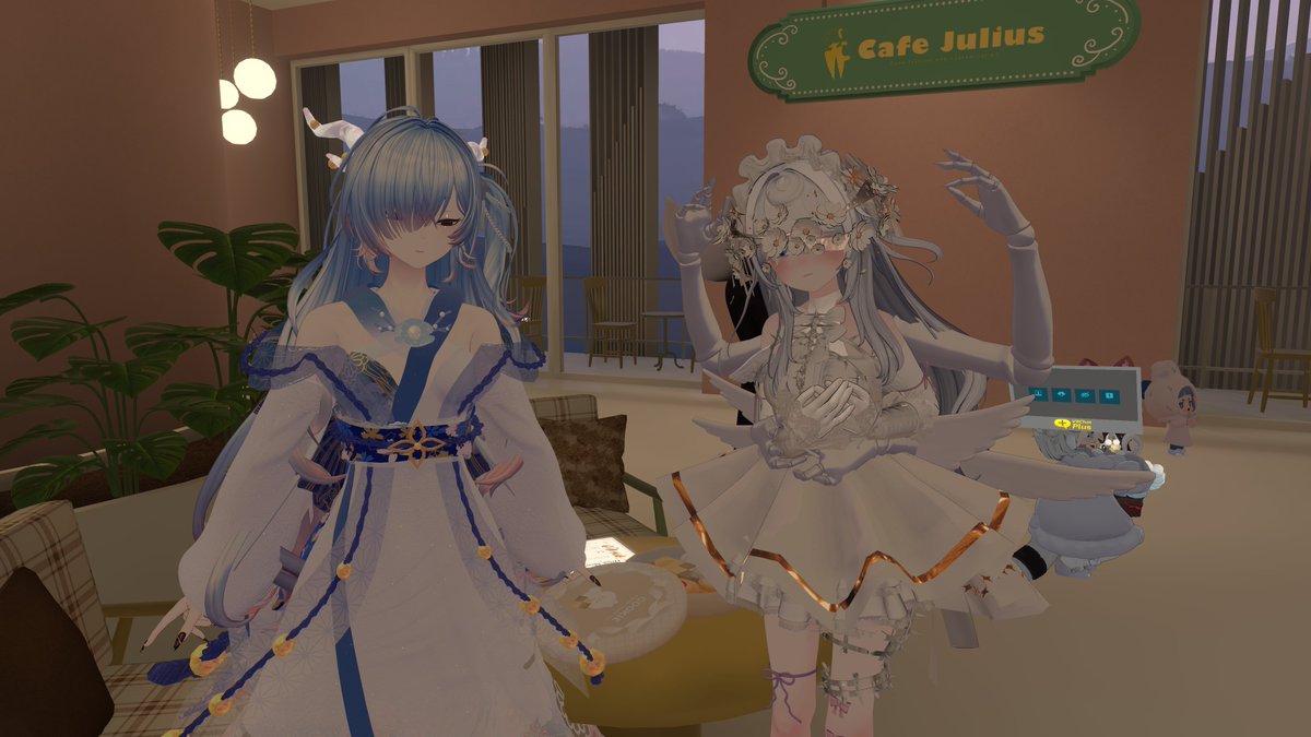 miki_pso's tweet photo. カフェユリウスにお邪魔してきました！
みなさん素敵な改変の方ばかりで楽しい一時でした！
球体関節気になる！！

#かふぇゆり https://t.co/3wnphEQhYl