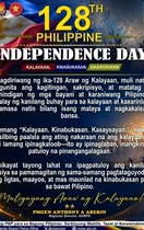 PcadgT10649's tweet photo. NCRPO, nakiisa sa pagdiriwang ng ika-128th Anibersaryo ng Araw ng Kalayaan ng Pilipinas

SOURCE: https://t.co/OzGEFDPk26

DISCLAIMER: CTTO of the photos, videos, music, and optics used in this post. No copyright infringement intended. https://t.co/lBrCN8MABD