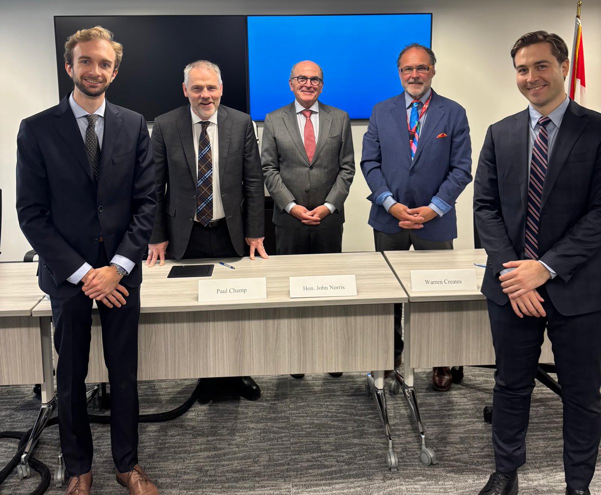 WarrenCreates's tweet photo. On 5 June 2026, I had the great honour to be “Mr. Justice Warren Creates, for a Day”, of the (fictional) Exchequer Court of Canada. I was recruited by the Federal Court to be a Moot Court Judge, on a panel, as 4 very talented Law Clerks appeared before us to compete in (contd) https://t.co/WY5G3OSfkt