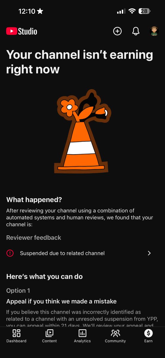 Porlayppy's tweet photo. Hi @TeamYouTube 

Yesterday, My very First Channel, and my one and only Channel I've created in my Life was Demonetized "Due to Related Channel". 

I haven't started an appeal yet, because I was confused how is this happened and what to do next. Right now, I'm Receiving this email from YouTube that I am Eligible for "Super Thanks" which is only for Monetized Channel. So I hope that @TeamYouTube will reckgnize this and will help my channel back to be back in Monetization. Here is the ScreenShot that I have received since yesterday. 

Yesterday, June 11, at 11:27 PM PHT I recieved an email that my channel is no longer monetized "Due To Related Channel" which is not true. 

Today at June 12, 9:46 PM I recieved an email that my channel is eligible for "Super Thanks"

So now, please help me to address this issue, since I have read a lot of posts that Appealing is not working and that review team is not watching the appeal video in most cases.