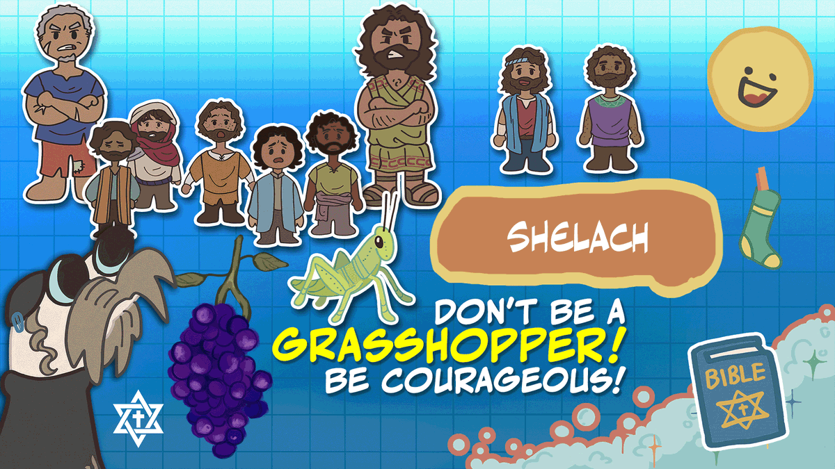 Shalomacon's tweet photo. Don't Fear! Be Courageous! | Shalom Macon Kids | Weekly Torah Portion | Twelve scouts. Giant grapes. Bigger giants. 🍇👣 What happens when fear gets louder than faith? Join Rabbi Socks for a fun lesson from Parashat Shelach! 🧦✨ https://t.co/oFsUN3unQf via @YouTube https://t.co/TRGamZkpiP