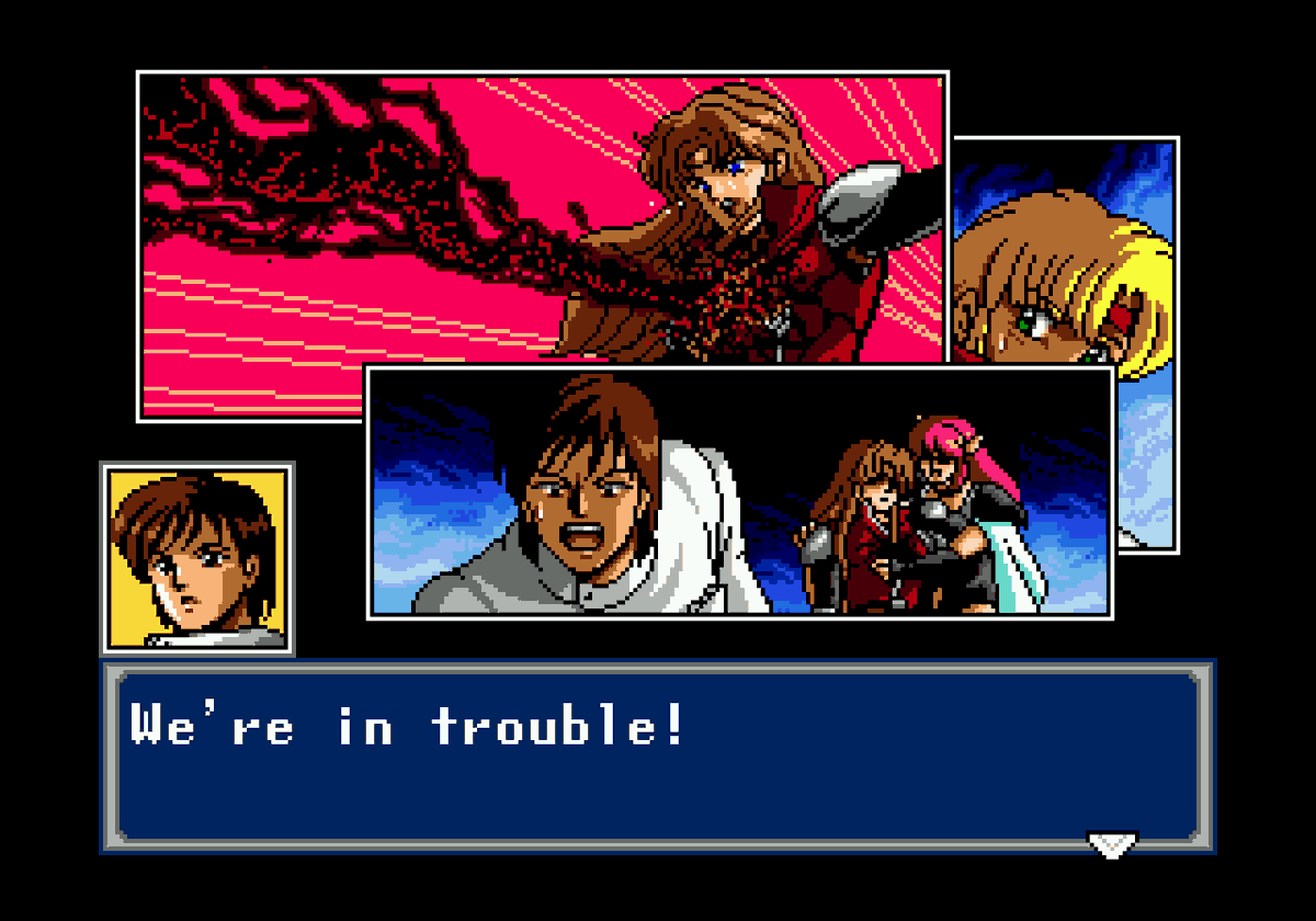 FantasyAnime's tweet photo. More comic book-style cut scenes in Phantasy Star IV (Genesis/Mega Drive) ❤️

(Post 2 of 3) https://t.co/24BEPBoJPV