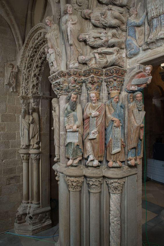 HerodotusWave's tweet photo. The Portico of Glory in the Santiago de Compostela Cathedral in Spain. https://t.co/CHI7eK9ZgX