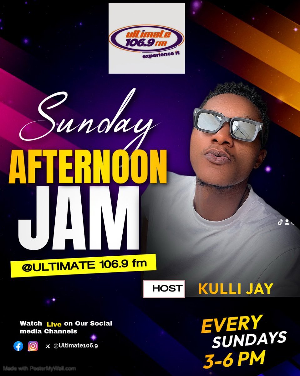 Kullijay's tweet photo. This And Every Sunday Im on ur radio 📻 

@Ultimate1069fm 🔥 

⏰ 3-6pm https://t.co/we7tOOl9Cd