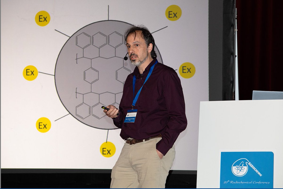 questram_r's tweet photo. QUESTRAM at #RadChem2026!
Alex Tarancón presented “From linear/impregnated to crosslinked/porous/covalent grafted plastic scintillation resins" demonstrating how crosslinking, porosity and covalent functionalization improve scintillation resins performance. https://t.co/p1kGxzXPWj