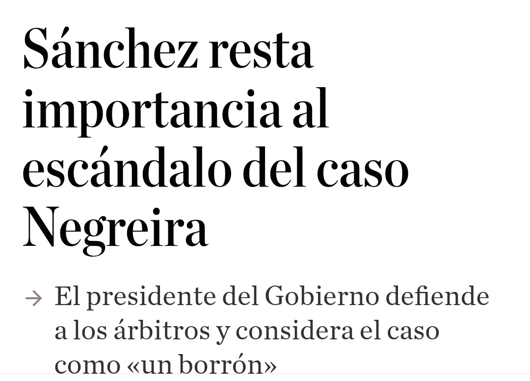 JokerLaporta's tweet photo. ▪️RFEF dejó prescribir el delito ✅

▪️Pedro Sánchez pidió "hacer borrón" y mostró su apoyo a los árbitros ✅

▪️Fran Soto pidió "olvidar el caso Negreira" ✅

RFEF, CTA, LIGA, BARÇA y PSOE; 

¡BANDA ORGANIZADA! https://t.co/5Jagfeh0kO