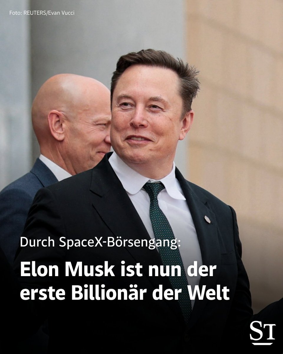 derStandardat's tweet photo. "Ein dunkler Tag für die Demokratie": Davon sprach die NGO Oxfam, falls Musk heute zum weltweit ersten Billionär wird. Soeben ist es geschehen: https://t.co/QFGNkYp4tu https://t.co/upvenWQDjG