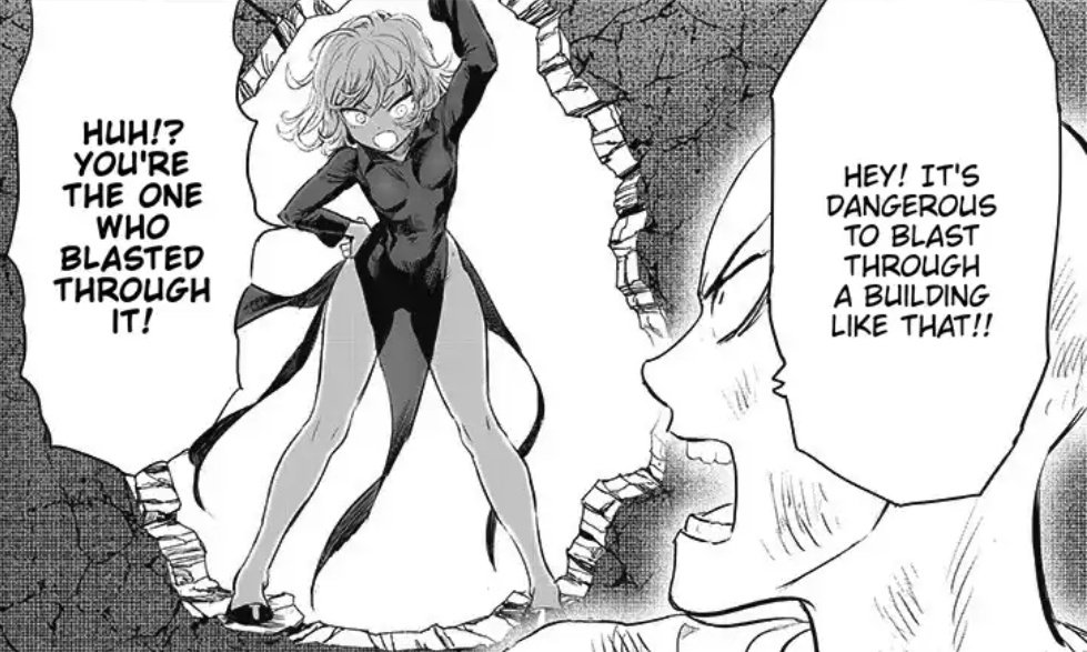 classified1n's tweet photo. I wonder if this Tatsumaki or the cameraman at work 🧐 https://t.co/3L8p4EPv2H