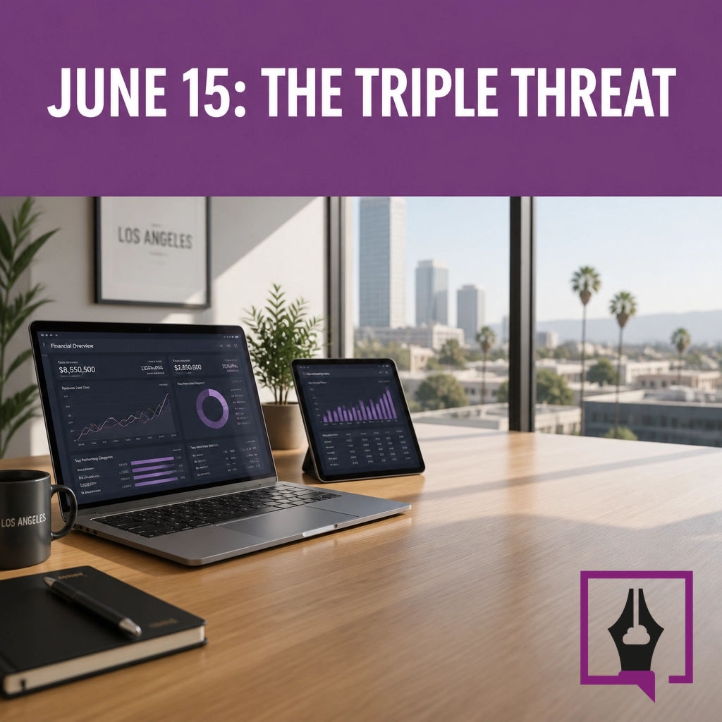 BooksLA's tweet photo. Precision is the standard. California owners, prioritize the June 15th deadline for Q2 estimates and payroll. Choose operators who keep your books clean and current. Books LA ensures you’re always ahead of the calendar. https://t.co/UybqvdWRFX