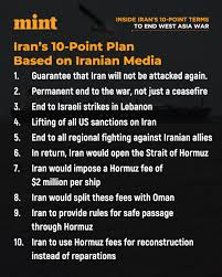 WarTard's tweet photo. It looks like the Trump surrendered.
Iran got everything they wanted from the peace deal.
In addition to the below, Iran gives up enriching uranium and get's $300 billion in frozen Iranian funds.
Now lets see if Israel allows it...
(Obviously details of the deal are in flux, but it is an admission that Iran cannot be beaten militarily.)