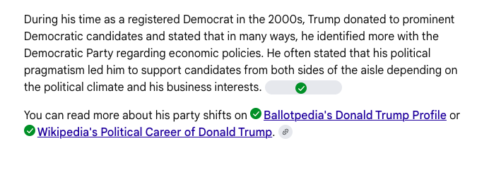 The_HaterSlayer's tweet photo. @OccupyDemocrats The irony is that Trump personally could give two shits whether dems or repubs run anything. Its all a show for his base. Many people don't realize it but Trump was a New York democrat for years. Trump goes which ever way benefits him the most at any given time. https://t.co/yIC7CKi0Ah