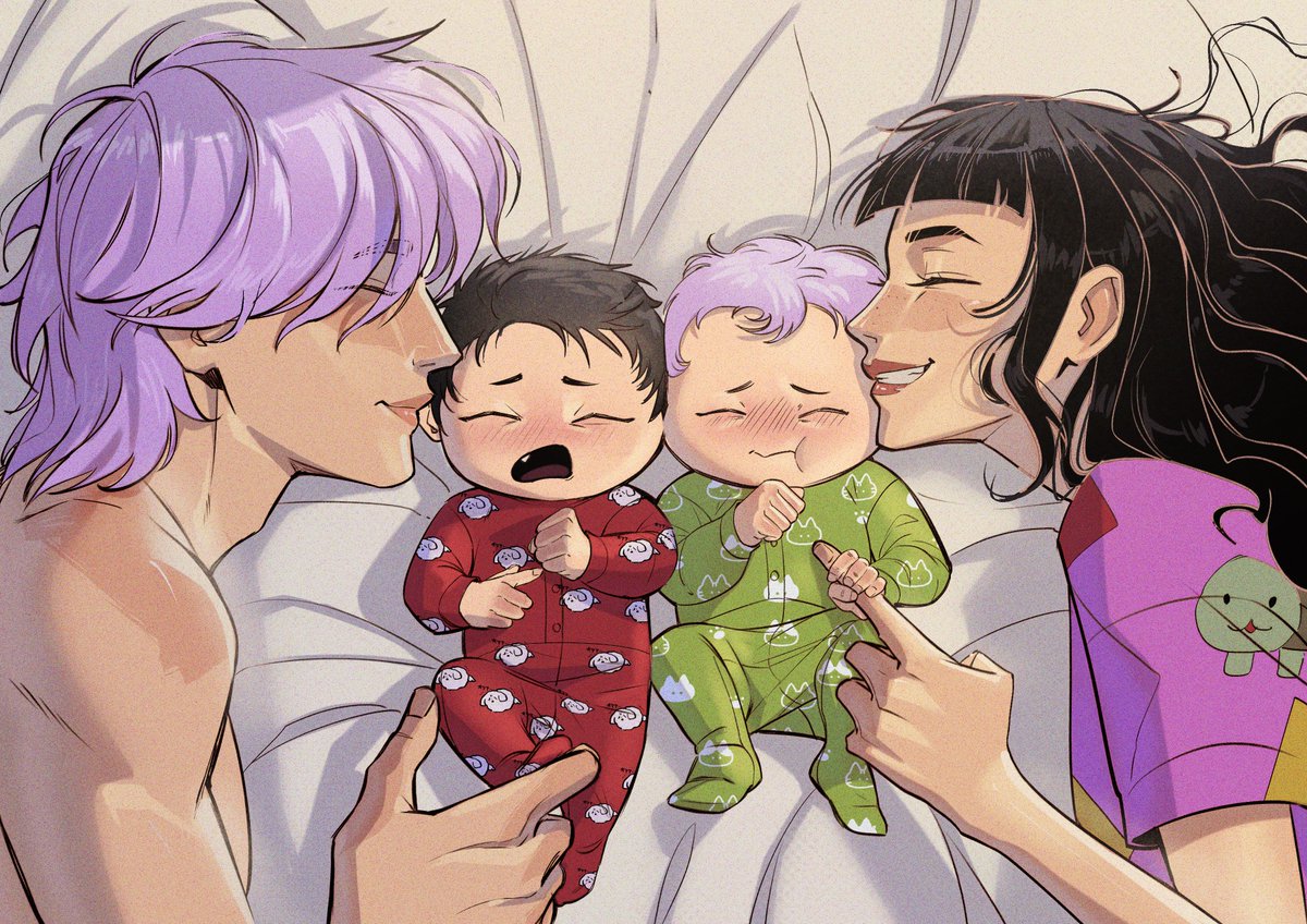 Maysrinn's tweet photo. “Morning u two” ✨🌇

Artwork done by searland_art on insta qwq 

#KPOPDEMONHUNTERS #kpdh #zoeystery https://t.co/1z5EtPBnd1