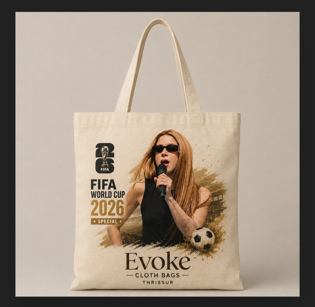 sudeepgov's tweet photo. FIFA WORLD CUP SPECIAL TOTE BAGS..
EVOKE CLOTH BAGS THRISSUR 
.
+91 -9142932692 https://t.co/RFM660nfe0