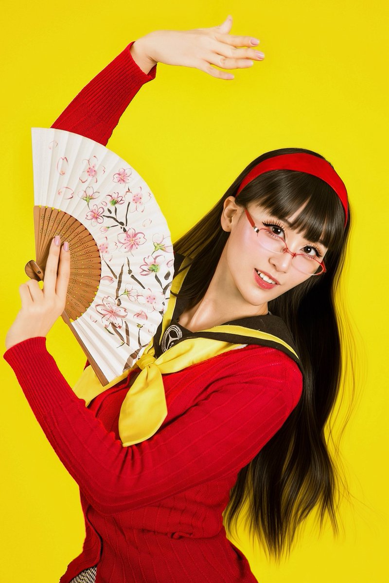 larochefort11's tweet photo. More photos of my Yukiko Amagi cosplay with my D-Arts Figure Konohana Sakuya! I was a figure collector and would save money to buy it! This is from my personal collection 🌸

#Persona4Revival #P4R #YukikoAmagi #cosplay #gaming https://t.co/DHkfol8cyB