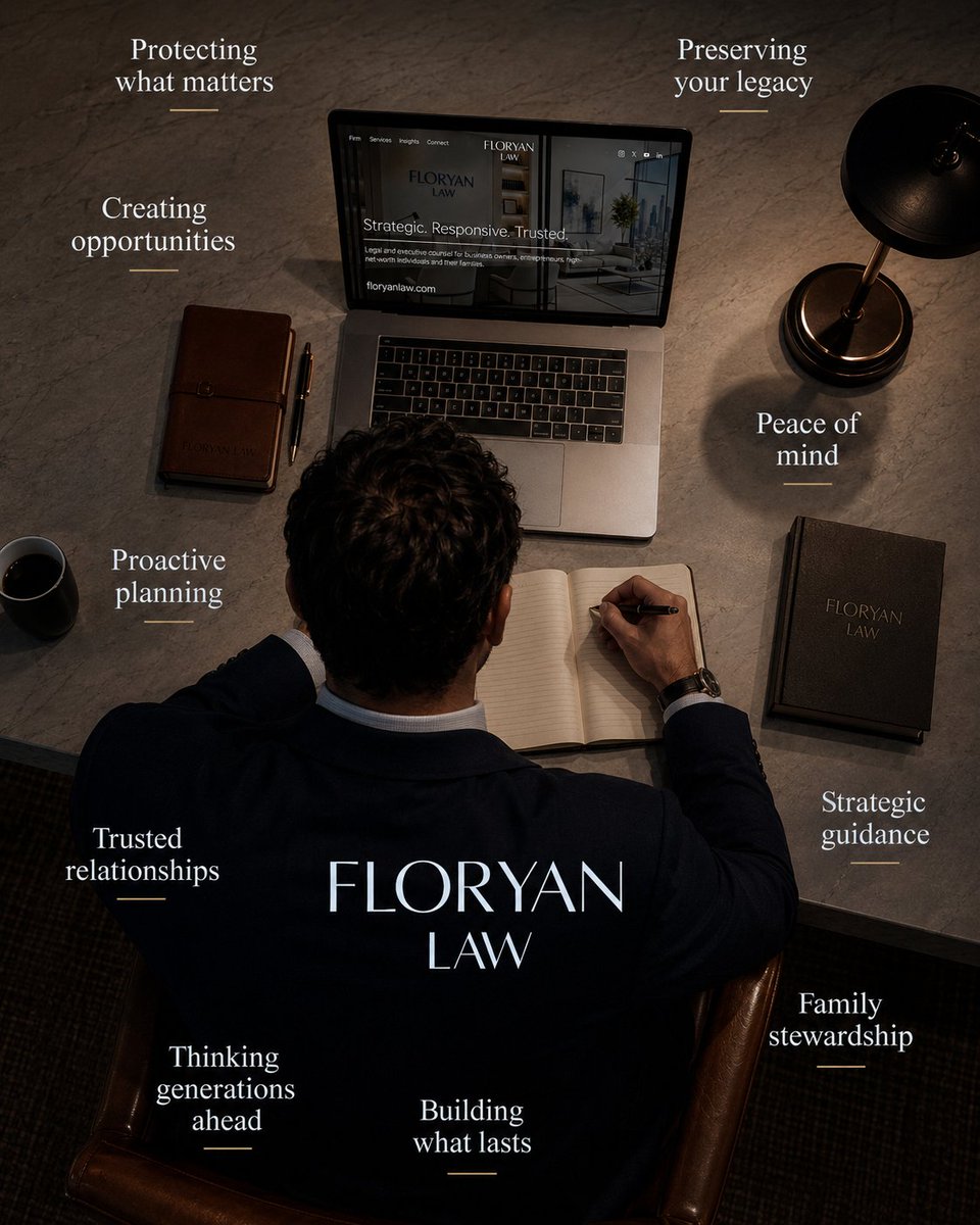FloryanLaw's tweet photo. Most build a balance sheet. The visionary builds a legacy.

Assets alone don’t endure. True wealth requires strategy, structure, and a field general’s perspective that aligns every objective toward a multi-generational purpose.

Success is what endures.

https://t.co/vscnVolxda https://t.co/0PXMjOiNhI