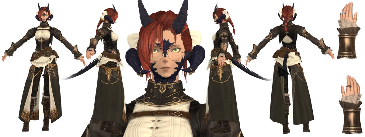 MissMiki3's tweet photo. Hello! I'm Miss Miki or you can just call me Miki.
I made myself a brief Reference/character sheet about some details of my character, my main outfit, jobs, minions and the place I love the most in game.

I'm really happy with how it turned out! https://t.co/s9X44DN35M