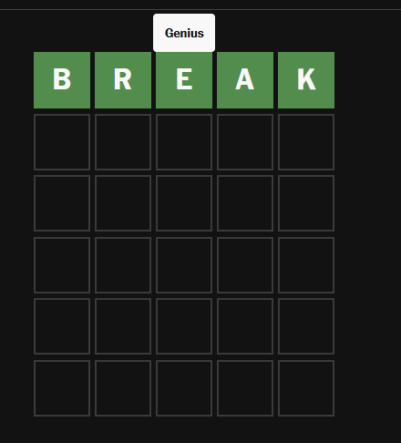 ennebeatable's tweet photo. two different people told me to do todays wordle and i clocked it immediately #fuckyou #breaktwt https://t.co/I8S5XezTuY