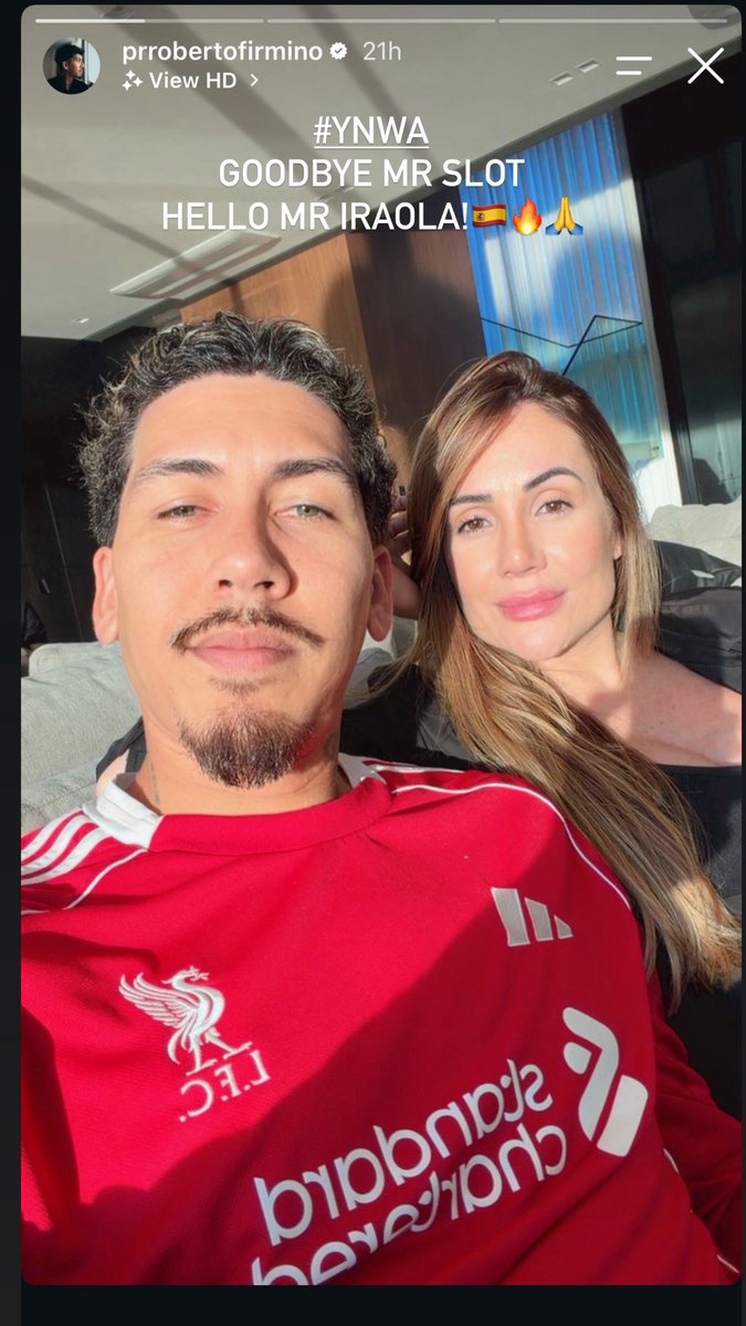 AnfieldPapers's tweet photo. Roberto Firmino on Instagram 🤣🤣 https://t.co/fS3bj944Et