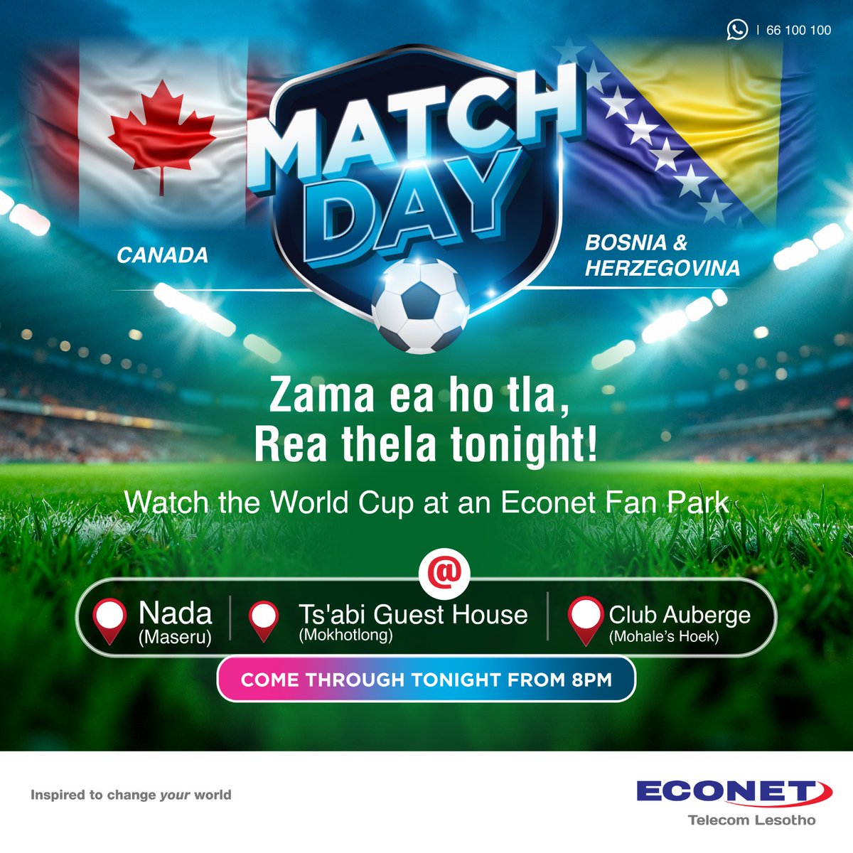 econetlesotho's tweet photo. Last night was a jump! Shall we do it again tonight?⚽️💙
Vibes on vibes!🔥
#Econet #LesothosBestDataNetwork https://t.co/teKzlrvsUD