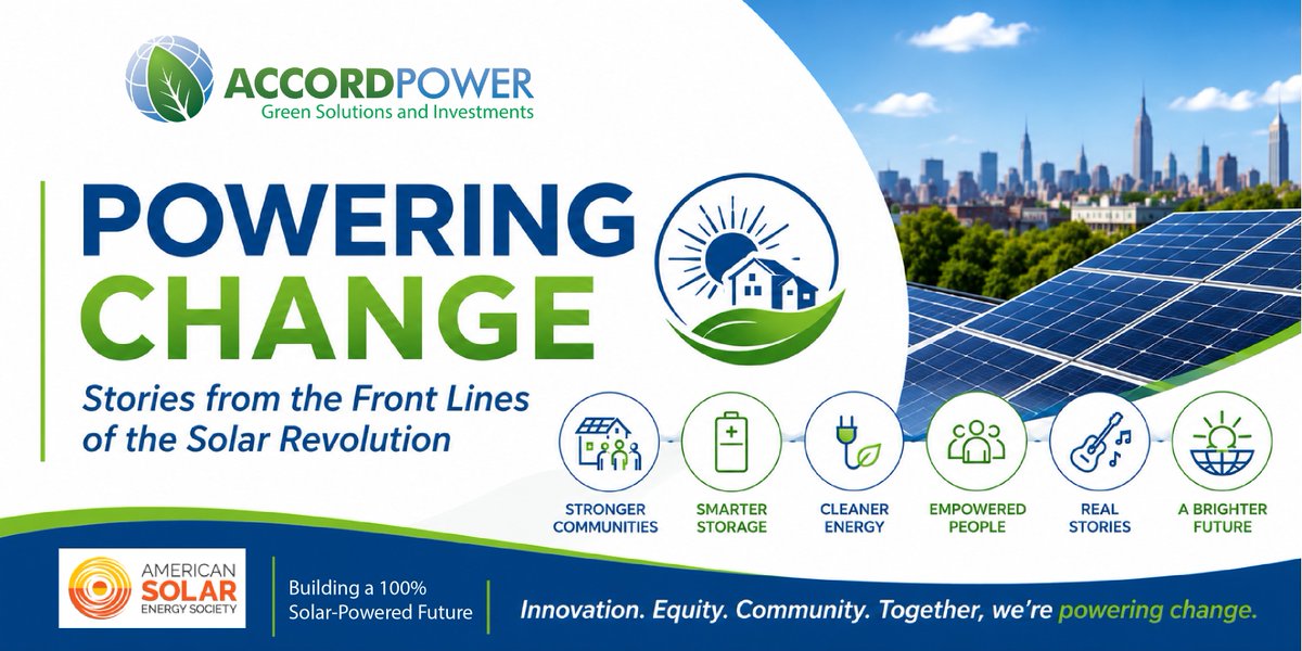 ASES_Solar's tweet photo. Member Spotlight: Johnny Jones Jr.
"The clean energy transition is no longer coming. It is here.  As a member of ASES &amp; a Community Engagement Consultant with @AccordPowerInc, I am on the front lines of that question every single day." Become a member at https://t.co/LLOLfNEAj3! https://t.co/Tw33SC6YTp