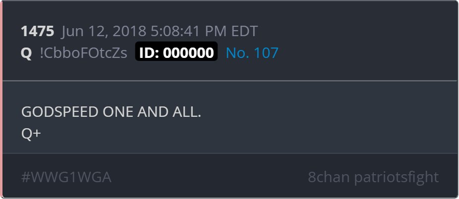 Kimberlyrja8's tweet photo. Just verified:
EDT TS 9:59 AM
"Every battle is won before it is fought" = IT WAS OVER BEFORE IT BEGAN ???

Drop 959?
"Learn chess.
Down she goes.
Nobody escapes this.
NOBODY."

LOVE the BIG "Q+" in there ;)
See today's delta 1475 https://t.co/gPDer3sx9I