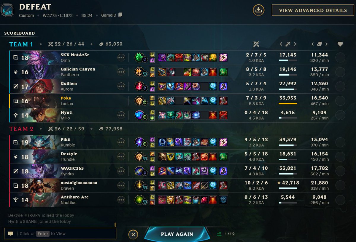 Poke_LoL_'s tweet photo. caemos en playoffs vs tani  ggs guapo @niebozhang https://t.co/OYeVUTtLhs