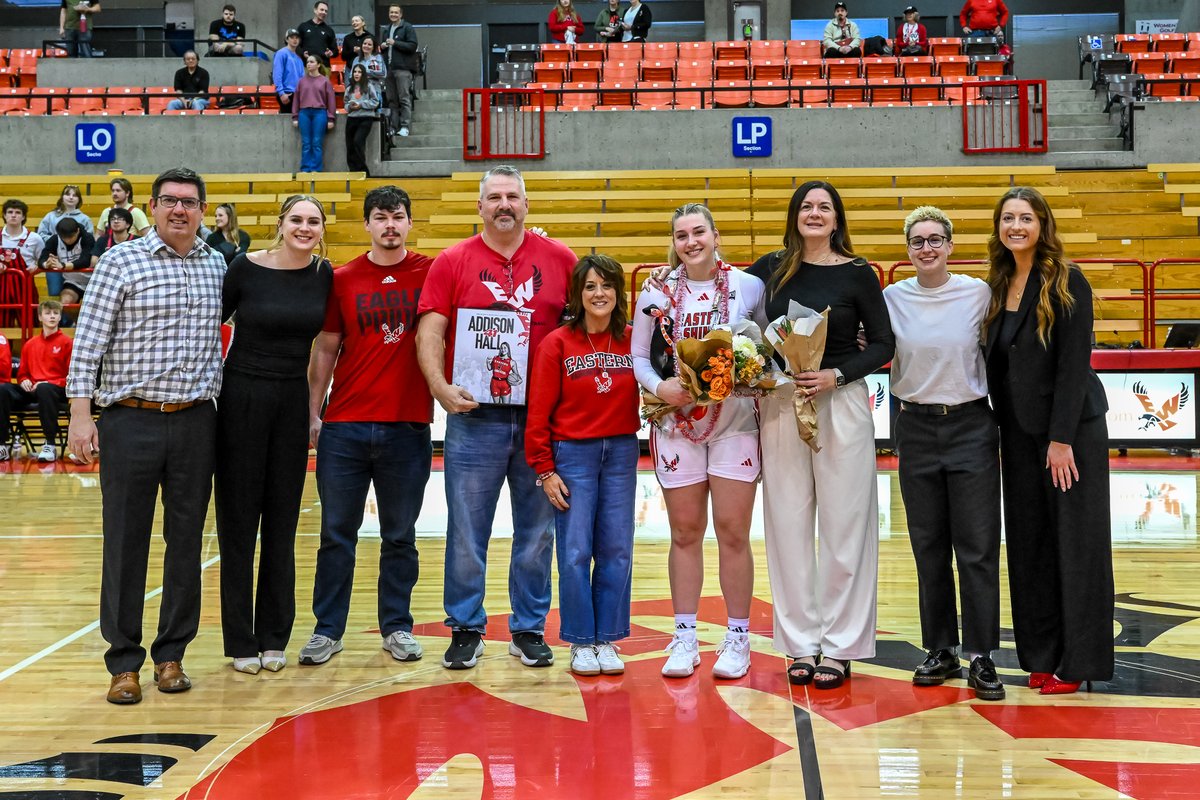 EWUWBB's tweet photo. Flashback to Senior Night for Graduation weekend!

#GoEags #FEO https://t.co/YrPQiqHJHO