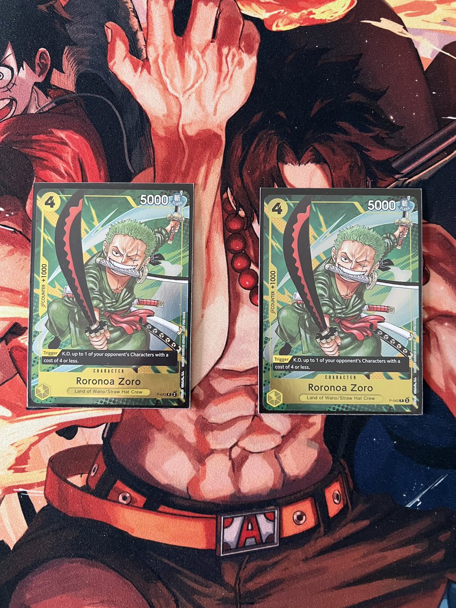 sihype's tweet photo. @trapshoptcg One Piece Singles &amp; Sealed For Sale:

Roronoa Zoro (Event Pack Vol.3) - $120
Premium Bandai Nami/Usopp Leader - $250
Bandai Card Fest 23-24 Sealed - $130
Bandai Card Fest 23-24 Unopened - $120
Best Selection Vol.2 - $75 https://t.co/iYkN2bo3WQ