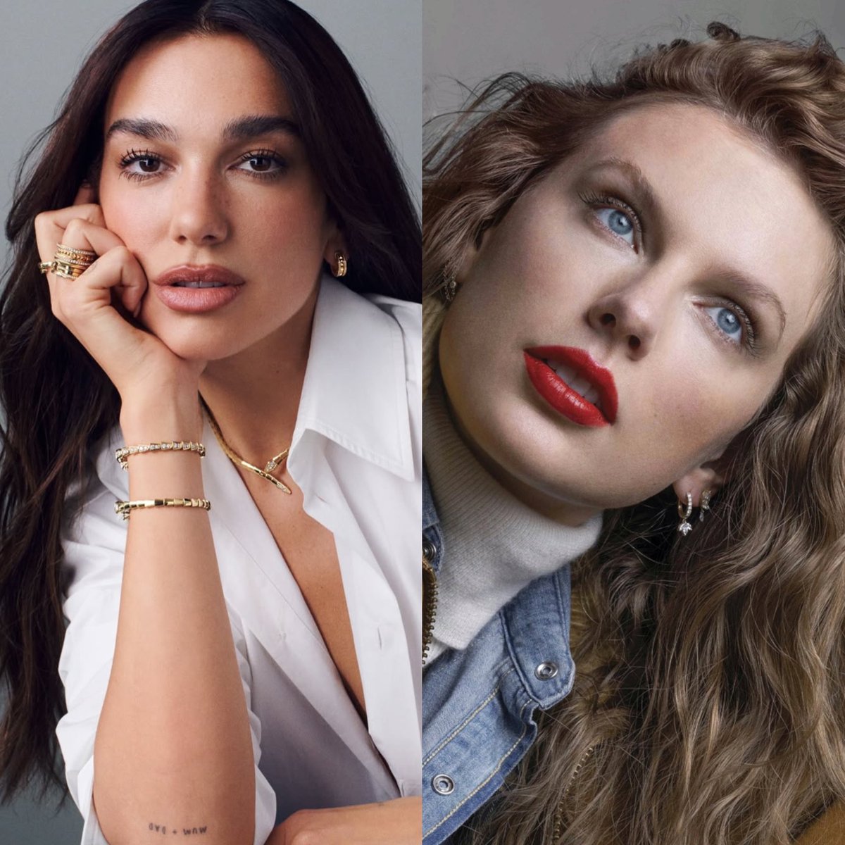updateswiftbr's tweet photo. NOIVAS DO ANO! 🥹🤍

Dua Lipa republicou, provavelmente sem querer, uma publicação do DeuxMoi sobre o vestido criado por Sarah Burton para Taylor Swift na cerimônia do Songwriters Hall of Fame.

A cantora já removeu a republicação, o que reforça a possibilidade de ter sido um engano.