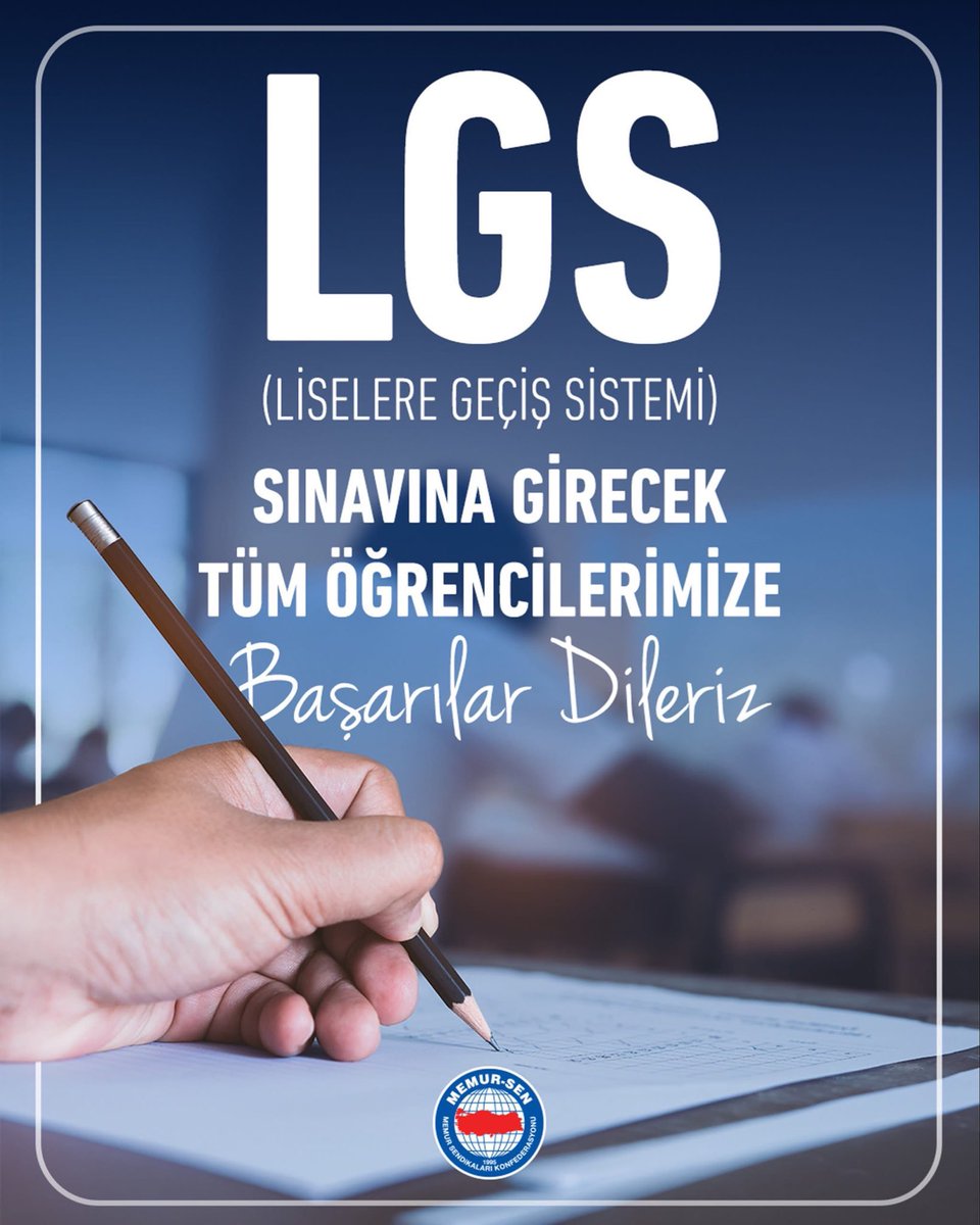 EBSTrabzon2's tweet photo. Uzun ve yoğun bir hazırlık sürecinin ardından LGS’ye girecek tüm öğrencilerimizin emeklerinin karşılığını almaları en büyük temennimiz.

Azim, sabır ve gayretle yürüttükleri çalışmaların karşılığını almalarını temenni ediyor; geleceğimizin teminatı olan evlatlarımıza zihin açıklığı, gönül ferahlığı ve kolaylıklar diliyoruz.

Sınavın sağlıklı ve huzurlu bir ortamda gerçekleşmesi için görev yapacak eğitim çalışanlarımıza da emekleri ve özverileri dolayısıyla teşekkür ediyoruz.

#LGS2026 #BaşarılarGençler