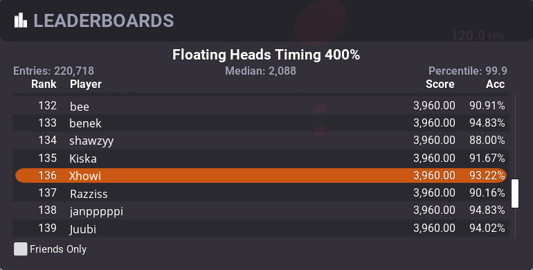 Xhowi1's tweet photo. Would love to see if any Aim Coaches out there could help me to become more consistent / translate aim training to actual in game results! I've reached 99th percentile on almost every task I've done in aim trainers, but feel like it does not translate to the game! Dm's open! https://t.co/Itxls6EMDz