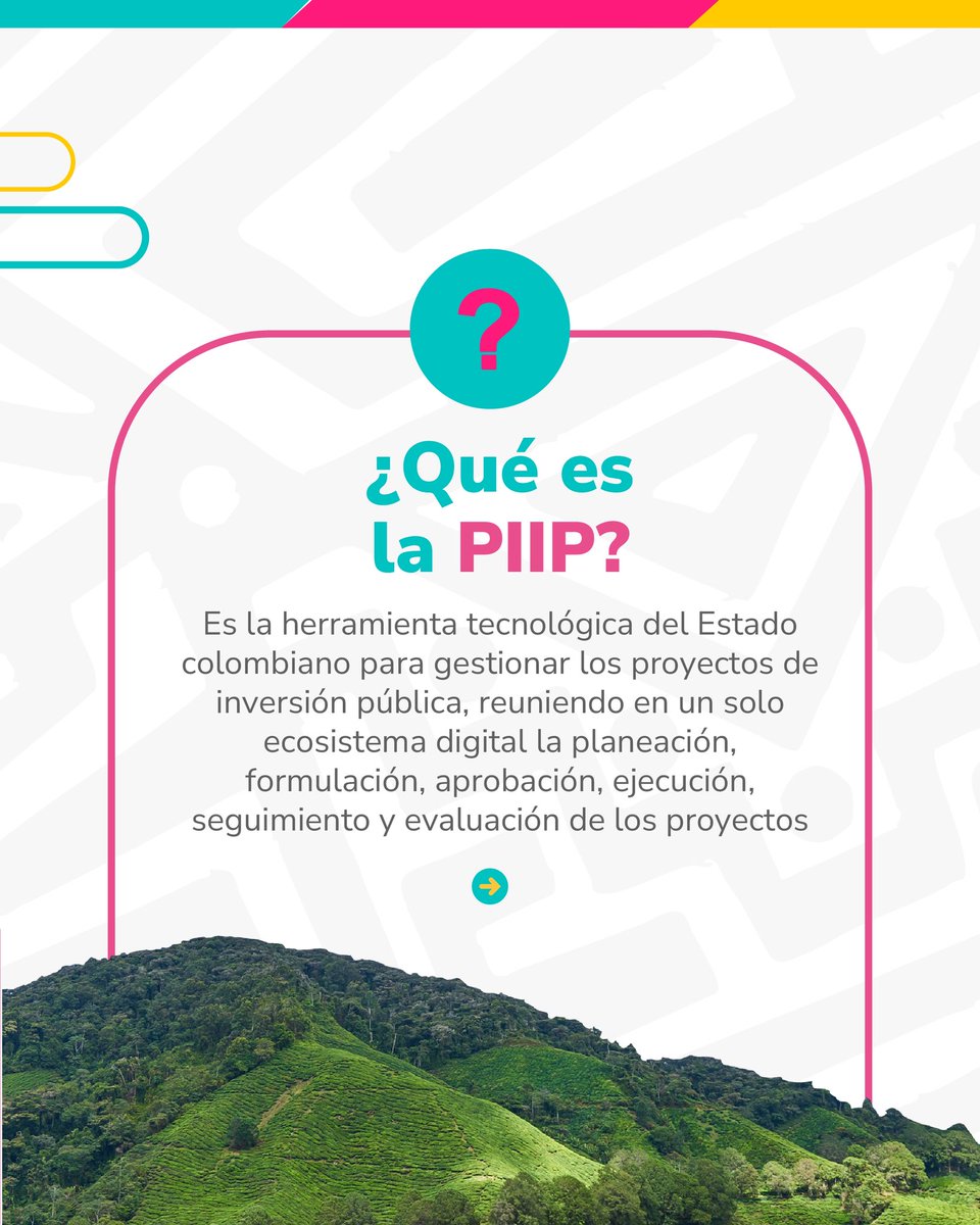 Regalias_gov's tweet photo. La Plataforma Integrada de Inversión Pública, #PIIP, liderada por el @DNP_Colombia, busca integrar en un solo ecosistema digital las etapas del ciclo de inversión.
Con la próxima incorporación del #SistemaGeneralDeRegalías, prevista para el 30 de junio de 2026, los proyectos financiados con regalías podrán contar con mayor trazabilidad, mejor monitoreo y herramientas más sólidas para la rendición de cuentas.
Esta transformación permitirá fortalecer la eficiencia administrativa, reducir la dispersión de información y avanzar hacia una inversión pública más transparente, interoperable y orientada a resultados.
#RegalíasQueTransforman
Conócela aquí 👇🏾
https://t.co/k8o00VQ1rd