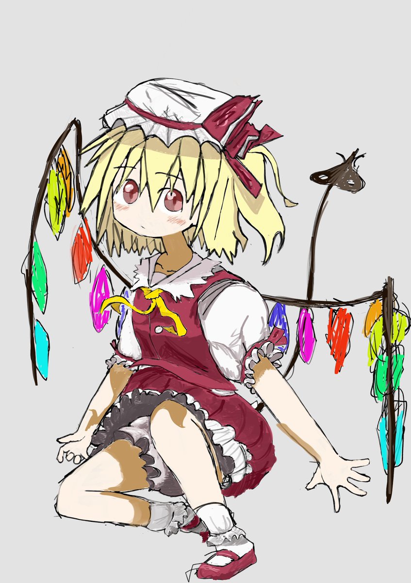 MarshSmileyDood's tweet photo. ignore the shading
#touhou
#フランドール・スカーレット https://t.co/mdt8IhVrlN