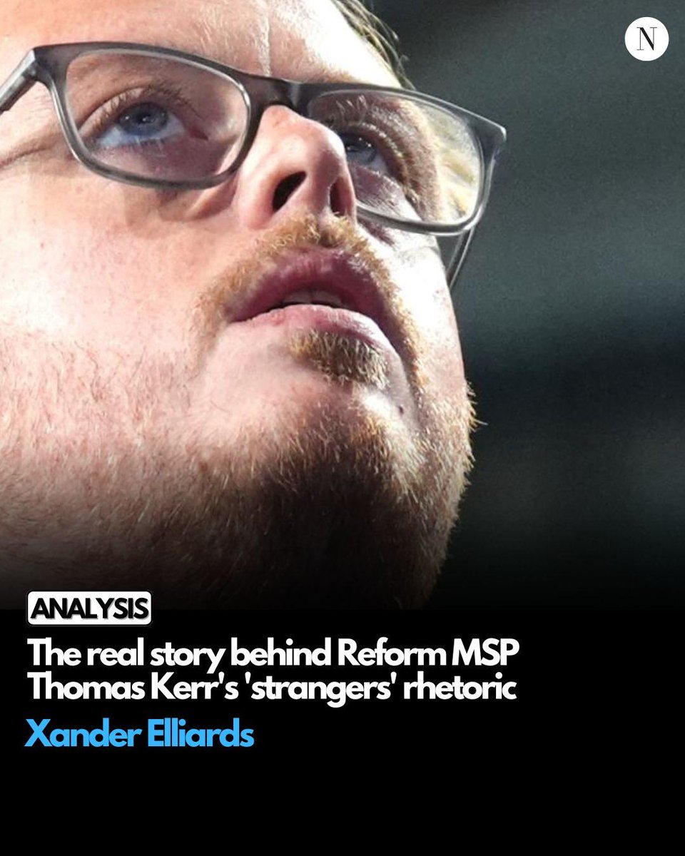ScotNational's tweet photo. Reform MSP Thomas Kerr has claimed he calls people making a new home in Scotland 'strangers' because he is working class. The facts tell a different story, Xander Elliards writes ✍️

This article is paywall-free 🔓 https://t.co/9uxbMXxgDQ
