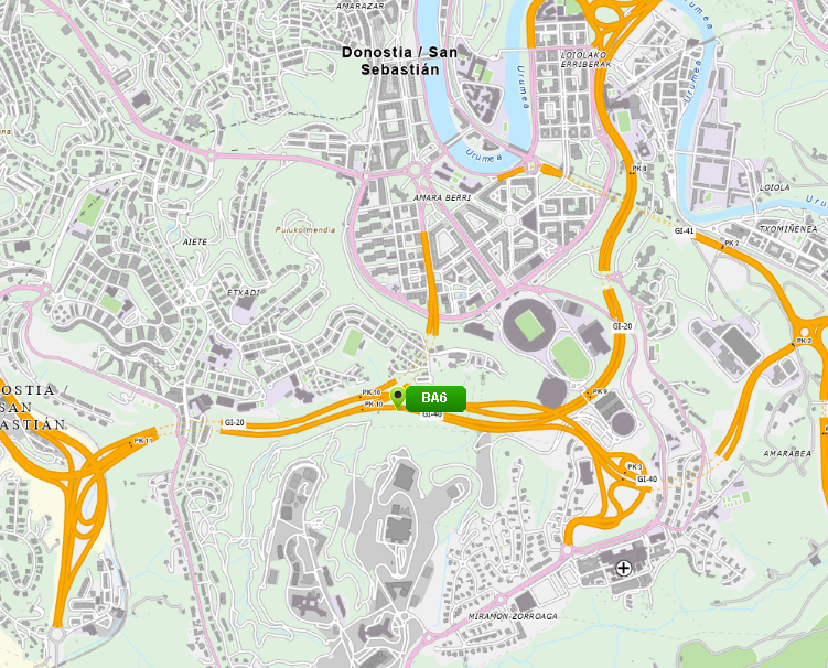 trafikoaEJGV's tweet photo. ADI ‼️#Gi40 Km 3,9 #Donostia-n errepidea ITXITA ibilgailu batek #sua hartu duelako #Gi20-an Km 4.

ATENCION ‼️Gi-40 Pk 3,9 Donostia carretera CORTADA por un vehículo que ha cogido fuego en Gi-20 Pk 4. 

☎️ 011
#Trafikoa https://t.co/DtiTU3ighA