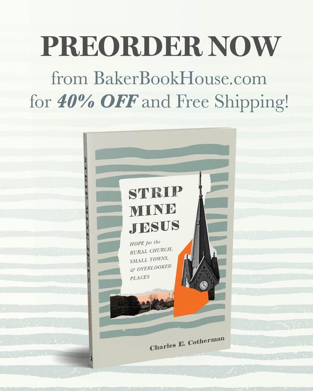 CECotherman's tweet photo. The August 4th release date is coming soon! I'm pumped because I think #stripminejesus will be an encouragement to a lot of folks who live in or care about small communities.
Now is a great time to pre-order. @ReadBakerBooks  is selling it for 40% off and offering free shipping. https://t.co/u405FxdhXt
