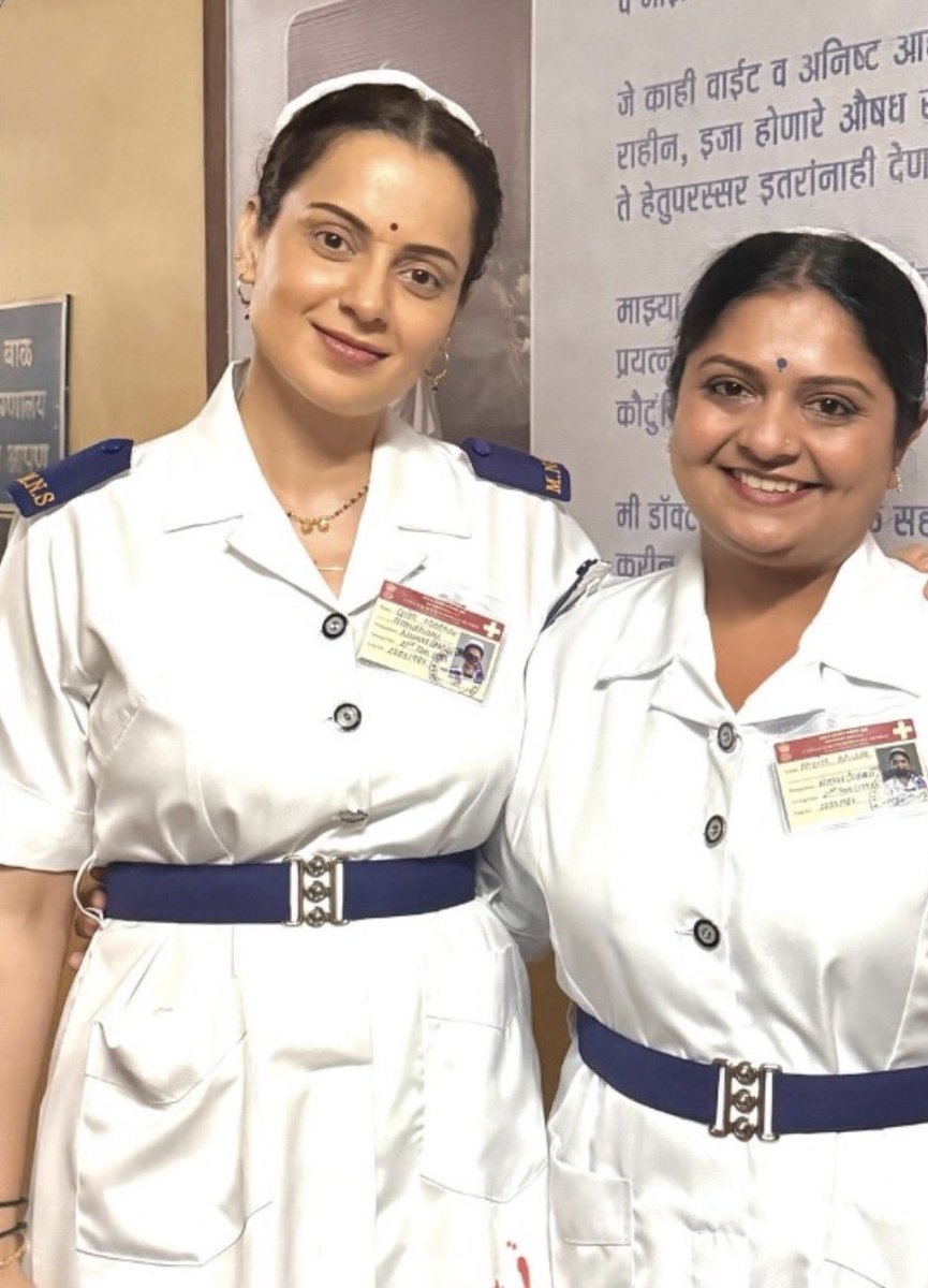 KanganaDaily's tweet photo. Kangana with Esha Dey on the sets of Bharat Bhhagya Viddhaata

#BharatBhhagyaViddhaata https://t.co/a0WglyMNbD