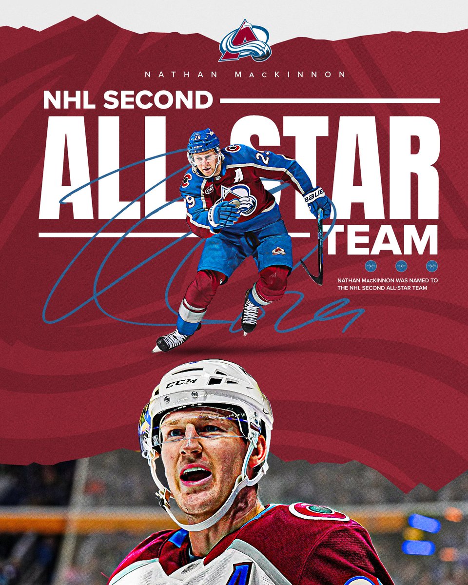 Avalanche's tweet photo. Makar and MacKinnon are our All-Star Avs ⭐️ https://t.co/f1SYgXP2T5